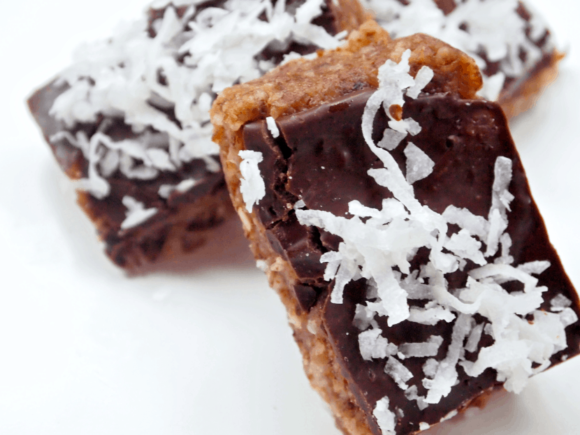 Double Chocolate Coconut Fudge Bars [vegan + glutenfree] • Healthy Helper