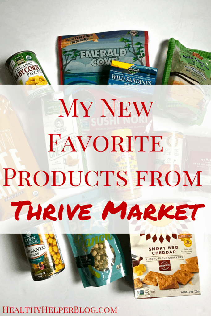 My New Favorite Products from Thrive Market • Healthy Helper