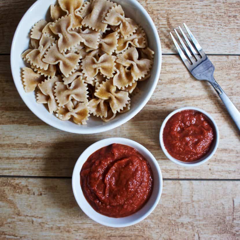 Creamy Tomato Avocado Pasta Sauce [raw +vegan] • Healthy Helper