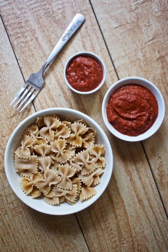 Creamy Tomato Avocado Pasta Sauce [raw +vegan] • Healthy Helper