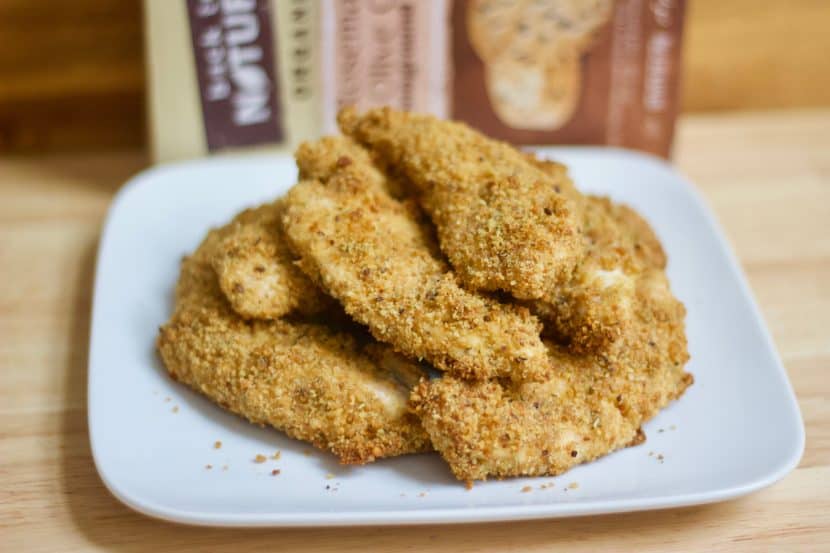 Rosemary Olive Oil Cracker Crusted Chicken Fingers [wholegrain