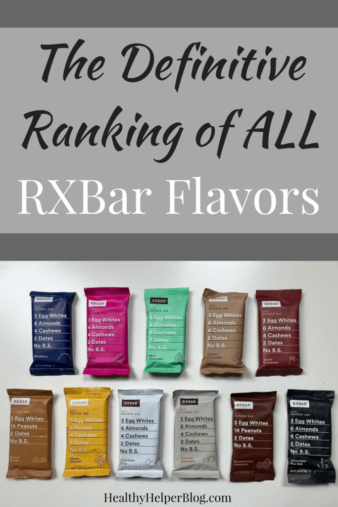 The Definitive Ranking of All RXBar Flavors • Healthy Helper