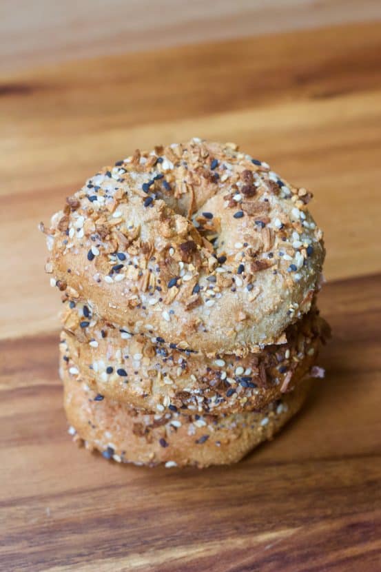 Vegan Everything Air Fryer Bagels [glutenfree + oilfree] • Healthy Helper