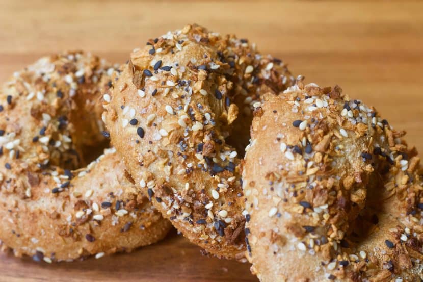 Vegan Everything Air Fryer Bagels [glutenfree + oilfree] • Healthy Helper