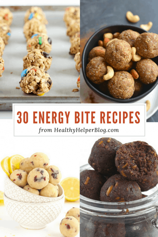 30 Energy Bite Recipes You Need to Make TODAY • Healthy Helper