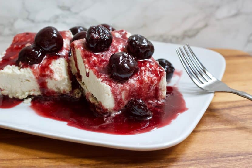 Creamy Vegan Cherry Cheesecake [raw + glutenfree] • Healthy Helper