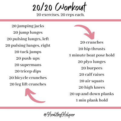 24 Amazing At-Home Workouts | The ULTIMATE round up of at-home workouts! A mixture of bodyweight workouts and ones that require minimal equipment. Strength, cardio, and ab workouts.