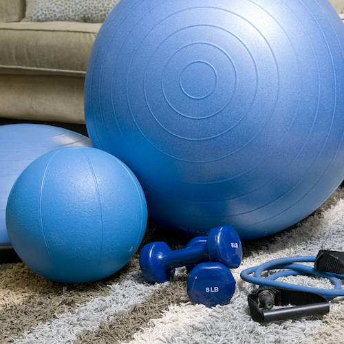 4 Ways to Get Creative with At Home Workouts | No gym? No fitness studios? No problem. Make home workouts fun and efficient with these 4 easy tips. Creative ways to get your sweat on at home.